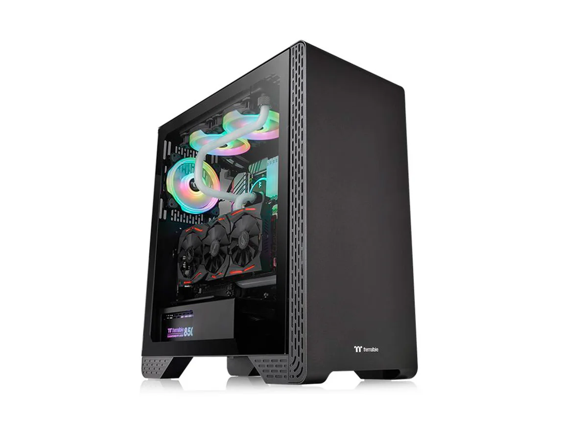 CASE THERMALTAKE S300 TEMPERED GLASS MID-TOWER CHASSIS ( CA-1P5-00M1WN-00 ) S/ F